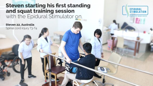 T3 Spinal Cord Injury Patient Steven - Epidural Stimulation