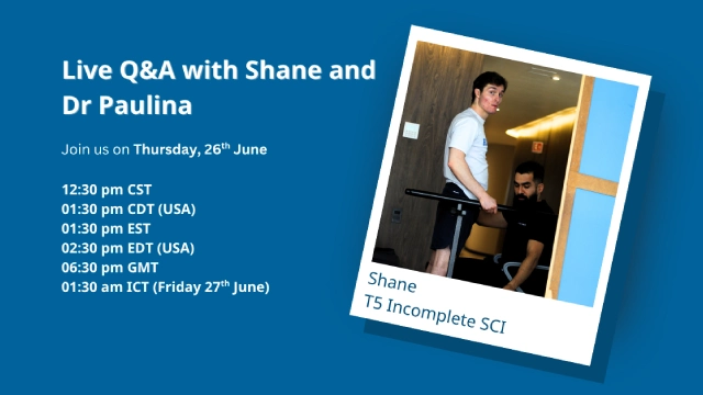 Live Q&A with Shane - Inspiring Recovery Journey with Epidural Stimulation