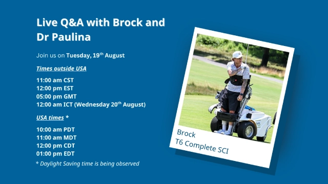 Live Q&A with Brock – 1 Year After Epidural Stimulation Treatment Banner