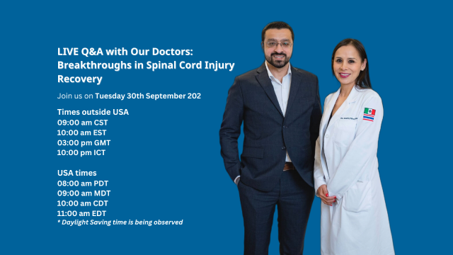 LIVE Q&A with Our Doctors: Breakthroughs in Spinal Cord Injury Recovery